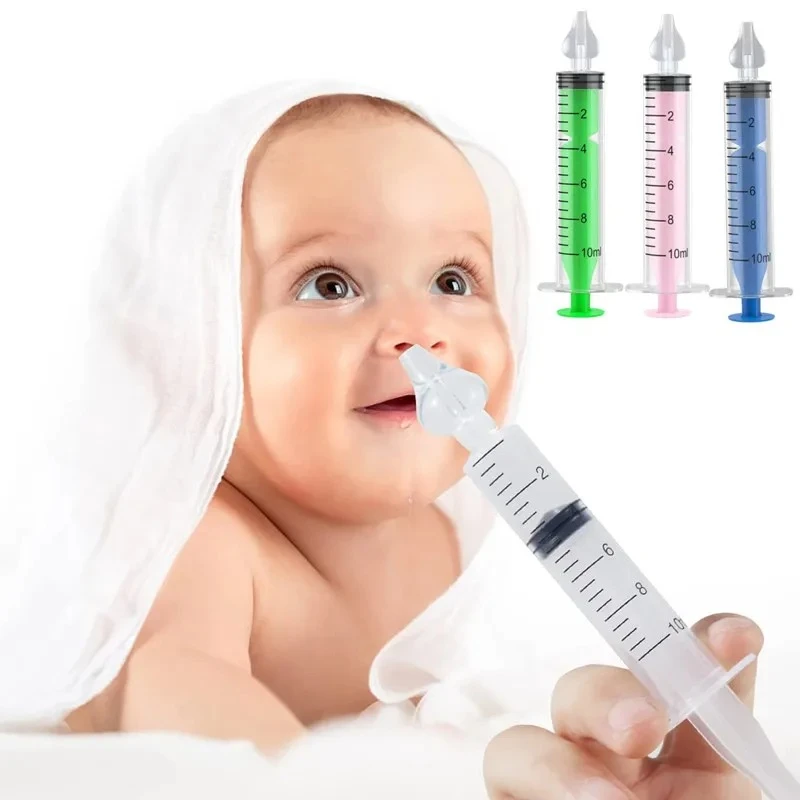 

1/2/4/5/6/7PCS Silicone Baby Nasal Aspirator Syringe Baby Nose Cleaner Rhinitis Nasal Washer Irrigator Nose Washing for Children