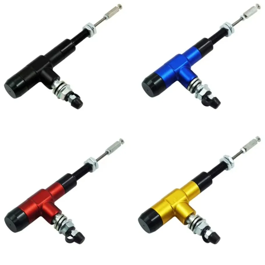 1xUniversal Motorcycle Hydraulic Clutch Master Cylinder Rod Brake Pump M10x1.25mm Aluminum with14mm Piston Dirt Pit Bike