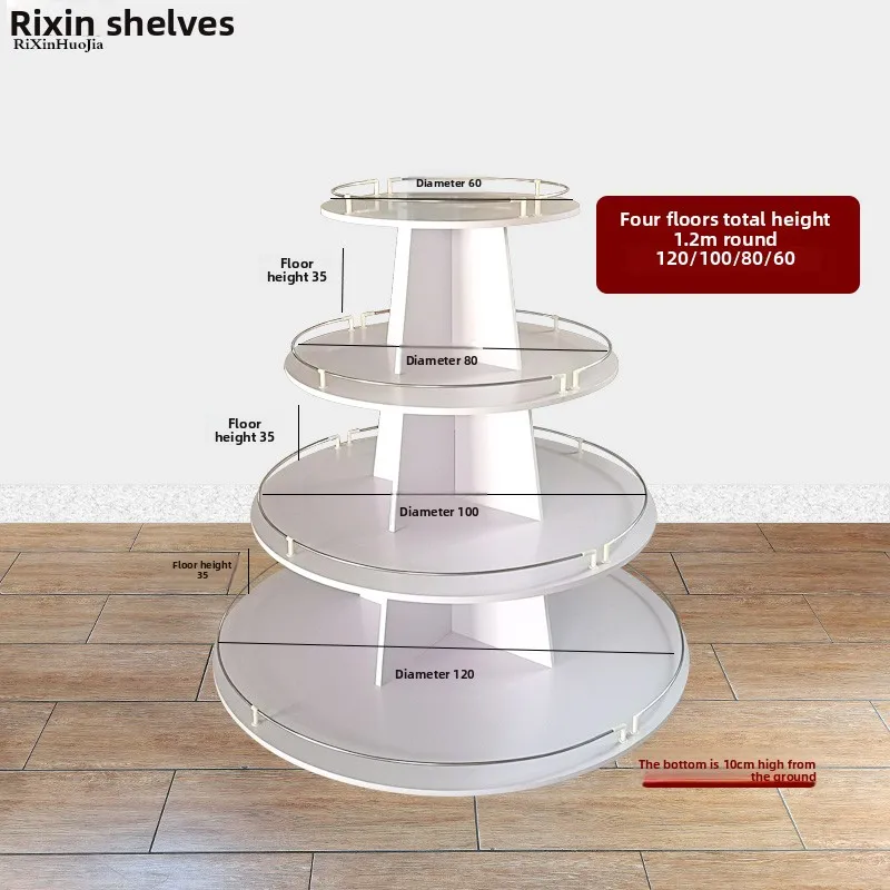 YFY Round Stack Head Shelf Toy Zhongdao Cabinet Wooden Wine and Beverage Display Shelf Shoe Store Display Cabinet