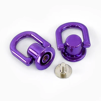 10-50Pcs 10mm Metall Karabiner Tasche Niet Schnalle Kette O D Ring Haken Strap Seite Clip Schraube nagel Ringe Stecker Verschluss Zubehör – Detail 7
