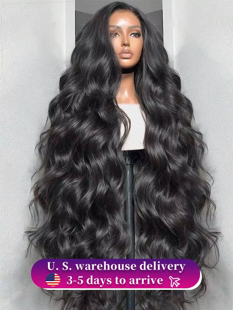 

30 40 46 Inch Body Wave 13x6 Hd Lace Frontal Wig Brazilian Human Hair Wigs 250 Density Lace Front Human Hair Wig For Black Women