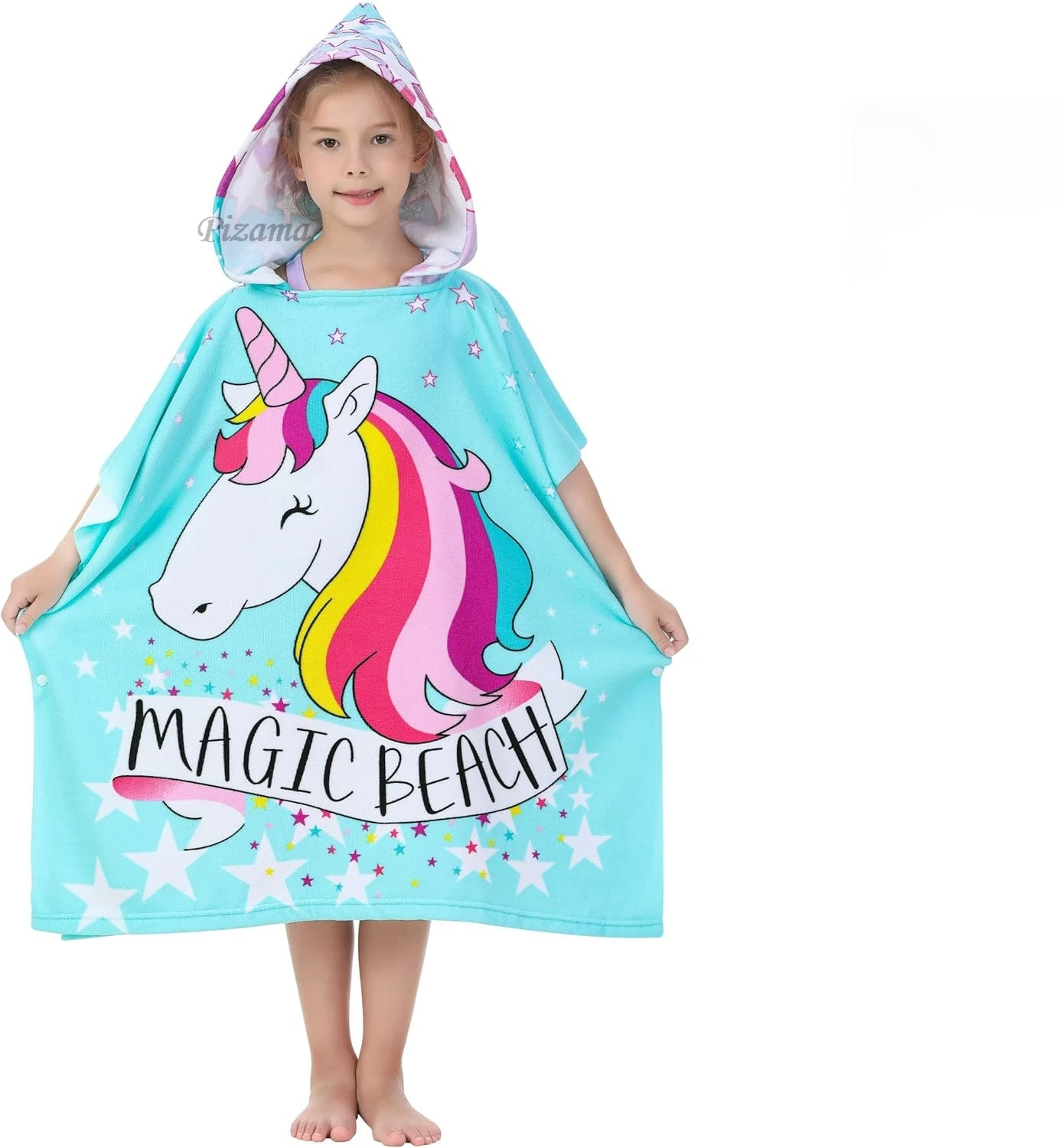 

Baby Bath Towel Christmas Towel Baby Gifts For Newborn Muselina Bebe Beach Towels Blue Unicorn Hooded Sherpa For 0-12Years