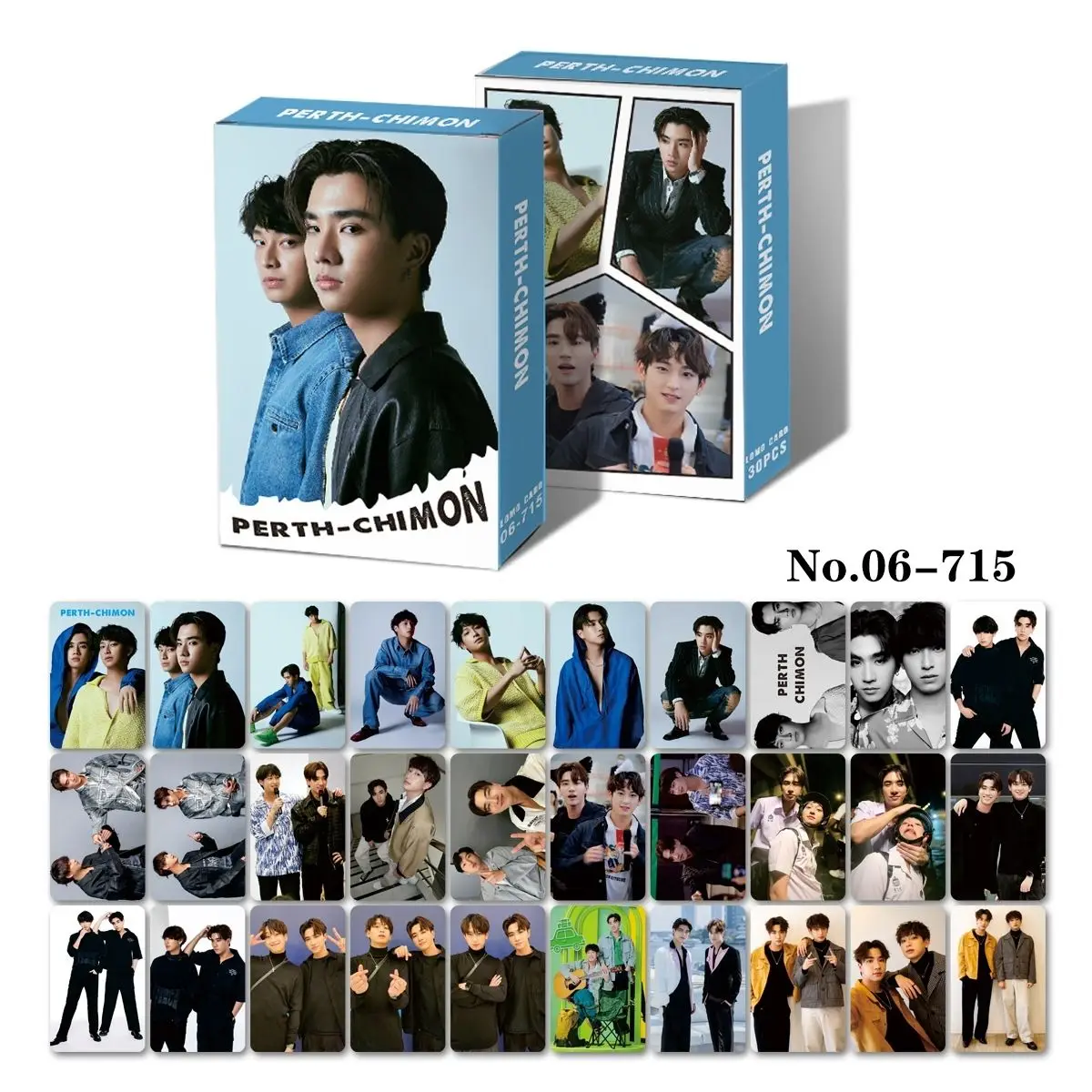 30pcs New Thailand Stars Drama Zeenunew PerthChimon Forcebook Bossnoeul photo card postcard gift