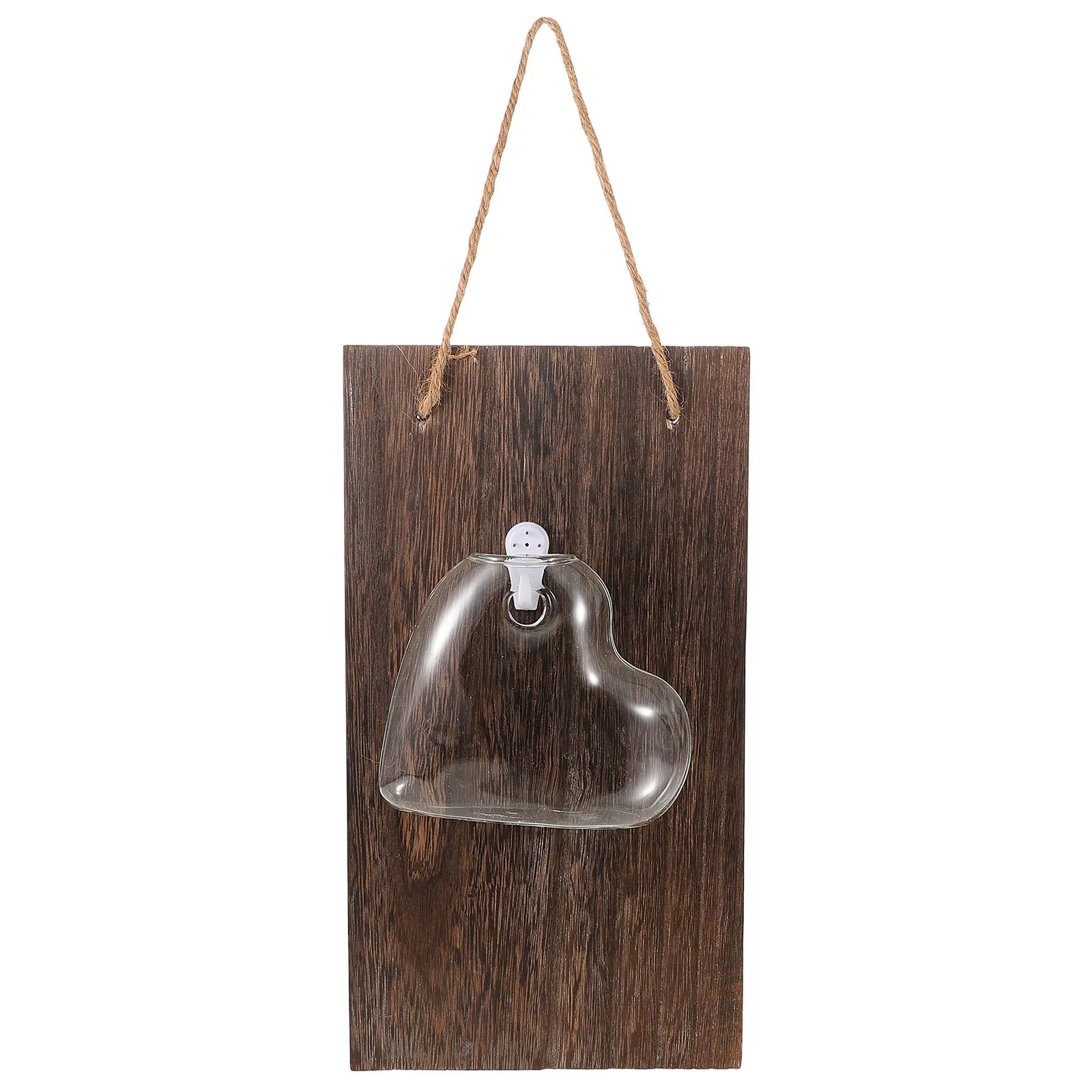 

1 Set Of Wall Mounted Glass Vases Hydroponic Stand For Plants Clear Flower Vase Home Office Decor Glass Indoor Desktop