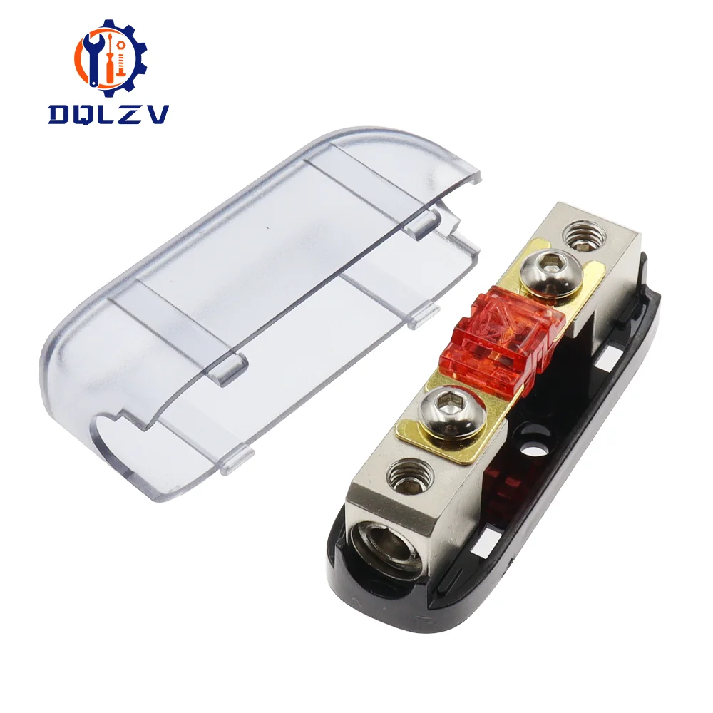 Car Audio Fuse Power Fuse Holder 30-150A Stereo Audio Single Way AGU Fuse Holder Power Distribution Block Fusebox Car Fuse