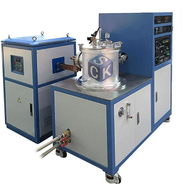 Horno de fusión por inducción con suspensión al vacío de laboratorio de 1KG para preparar metal activo de alta pureza
