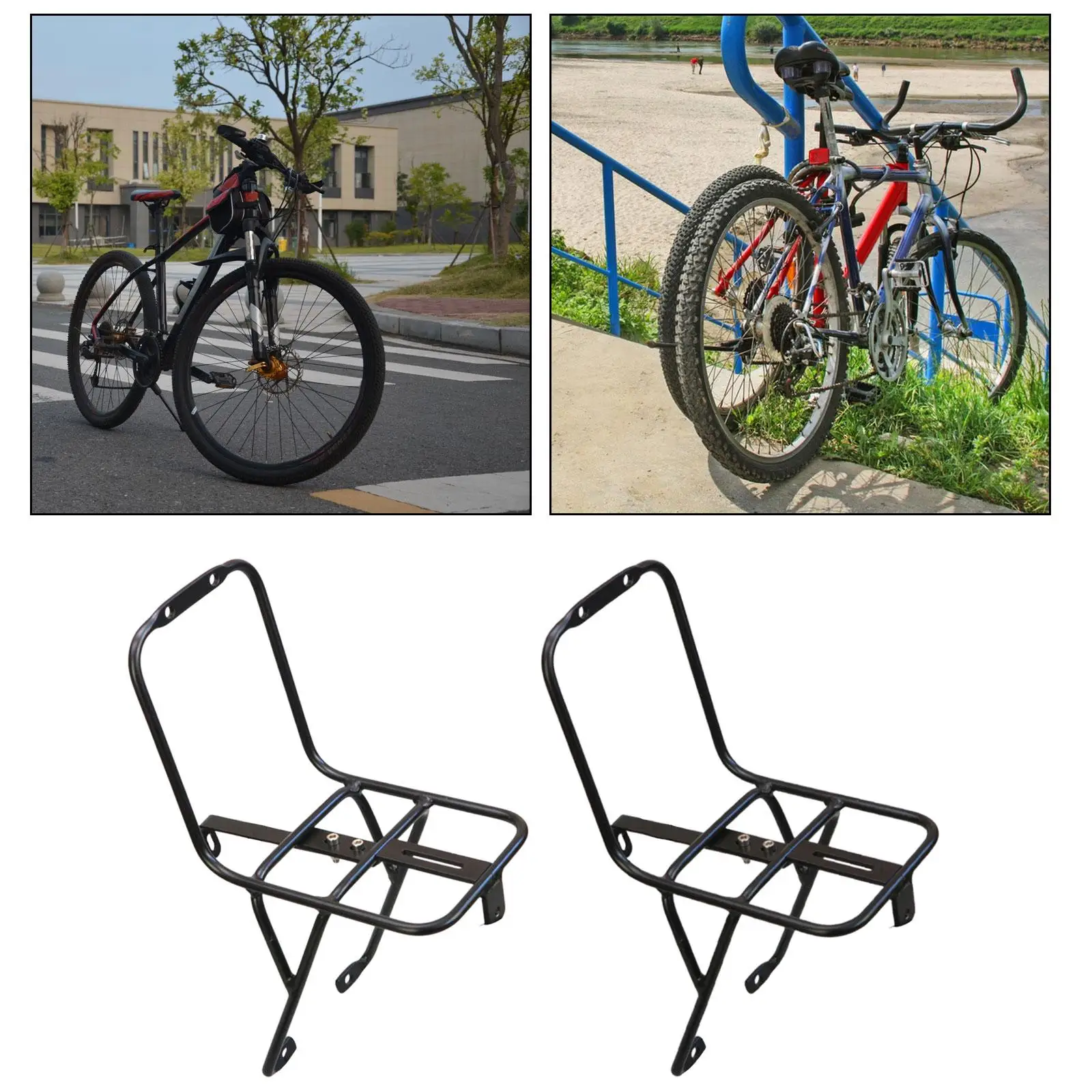 

Bicycle Front Rack Equipment Bag Luggage Shelf for Road Bike Riding Cycling