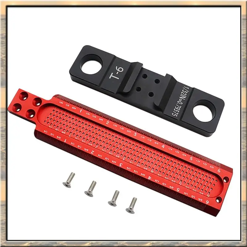 Stock Quantity Woodworking Scribe T-Type Square Hole Scribing Ruler Crossed-Out Line Drawing Marking Gauge Carpenter Measuring
