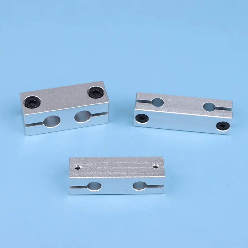 TY 1pc With The Same Diameter Optical Axis Fixing Steel Pipe Round Frame Connector Aluminum alloy 6MM 8MM Pillar Parallel Clamp