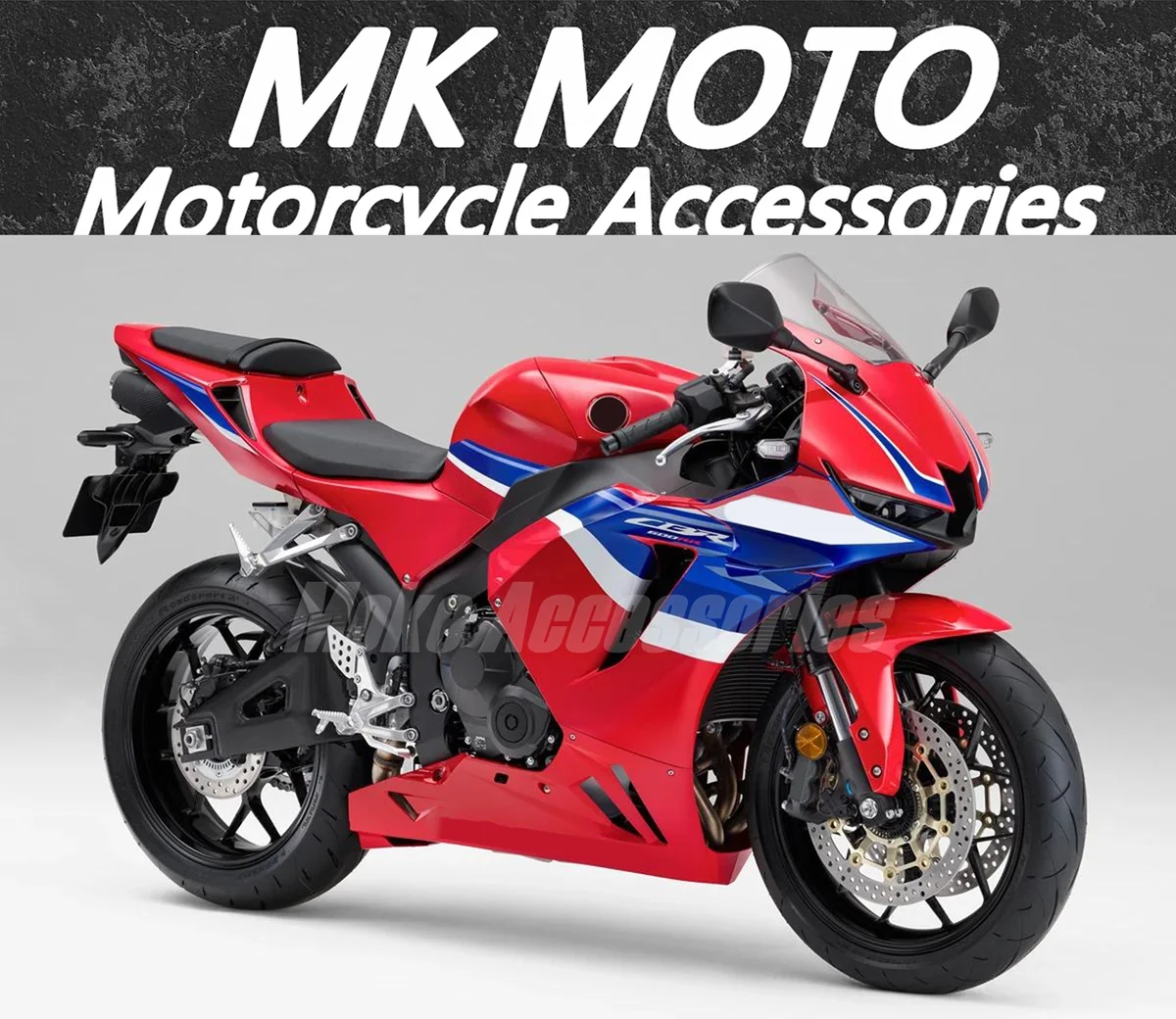 

Комплект обтекателей для мотоцикла, подходящий для Cbr600rr 2024 2025, комплект кузовных работ, инъекция ABS, новый, красный, белый, синий, черный