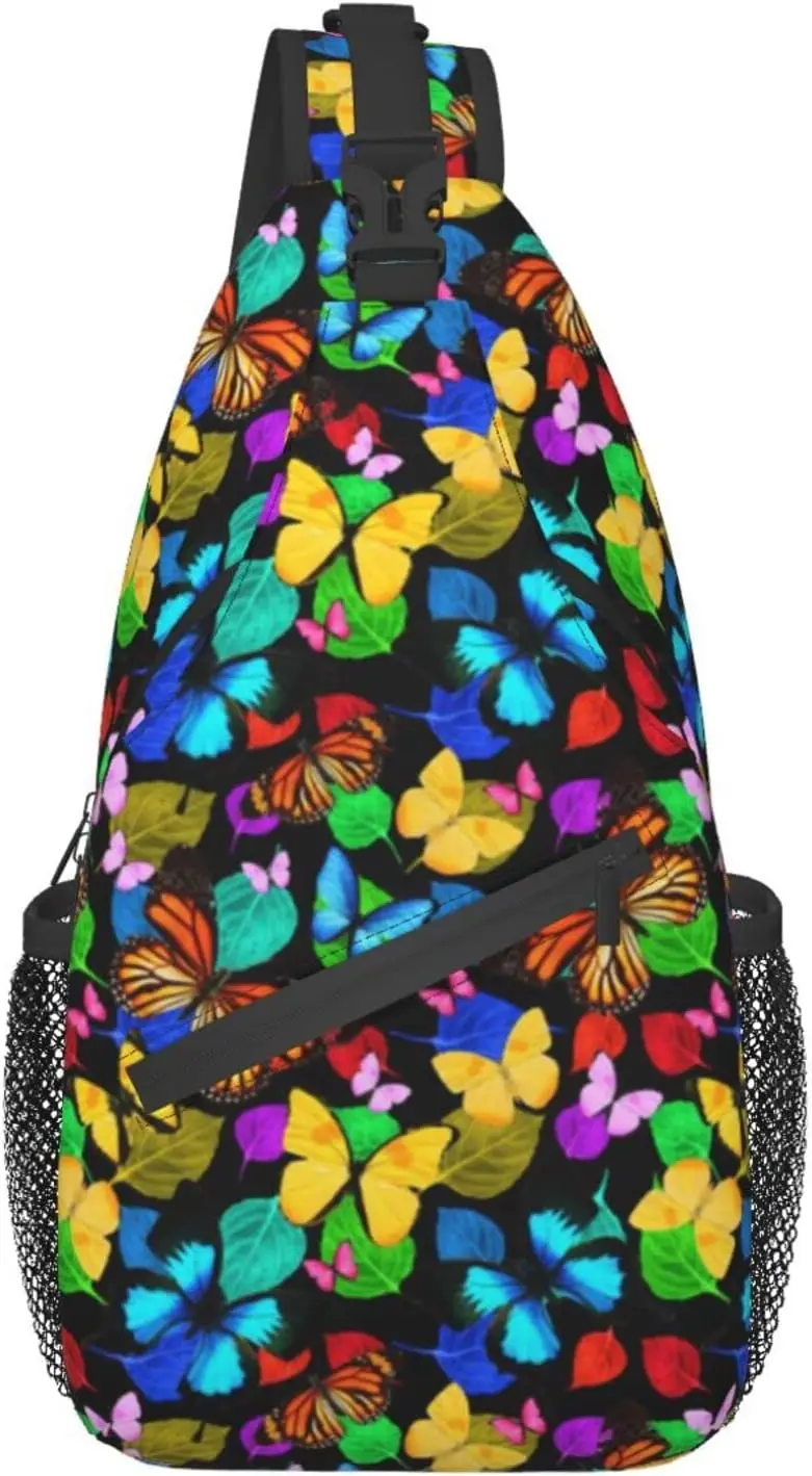 Mochila cruzada Unisex con correa ajustable para hombre y mujer, bolso de hombro y pecho para viaje, senderismo informal