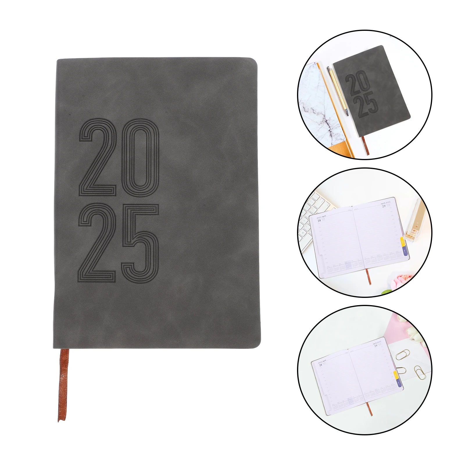 

2025 Planner Notepad Yearly Schedule Journal Notebook A5 Blue Writing Book Lightweight Portable Daily Organizer