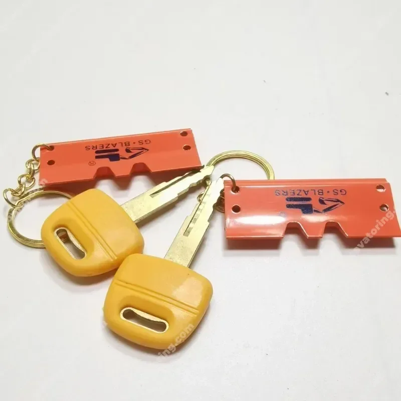 for Komatsu excavator PC60120150200-3456 electric door lock key, pure copper key high-quality accessories 2pcs