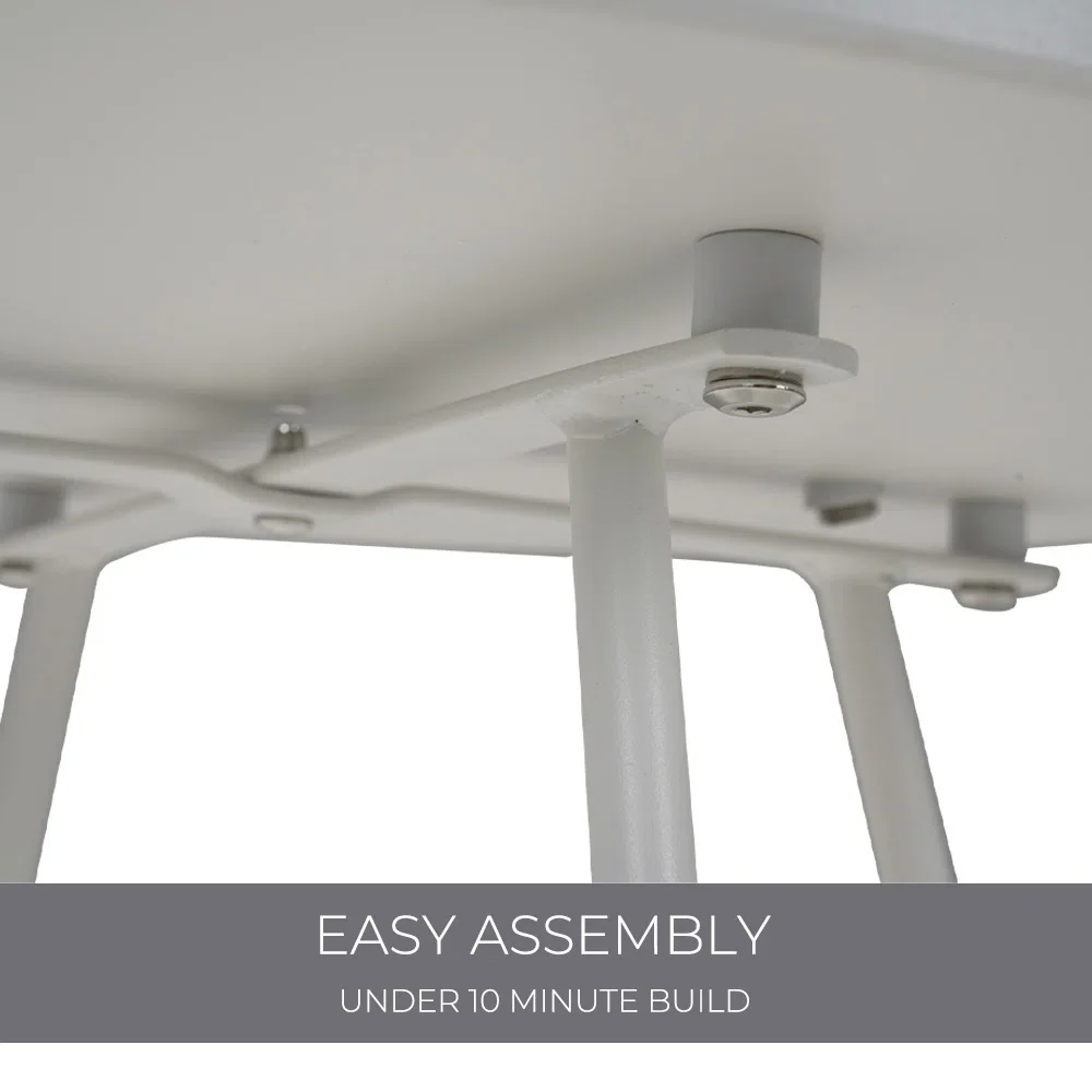 Outdoor Side Table with Handle Portable Small End Table 17-in Round Side Coffee Table