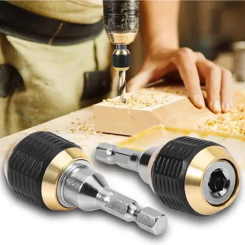 Haste Hexagonal 60mm 1/4" com Acoplamento Rápido para Conjunto de Bits e Parafusos