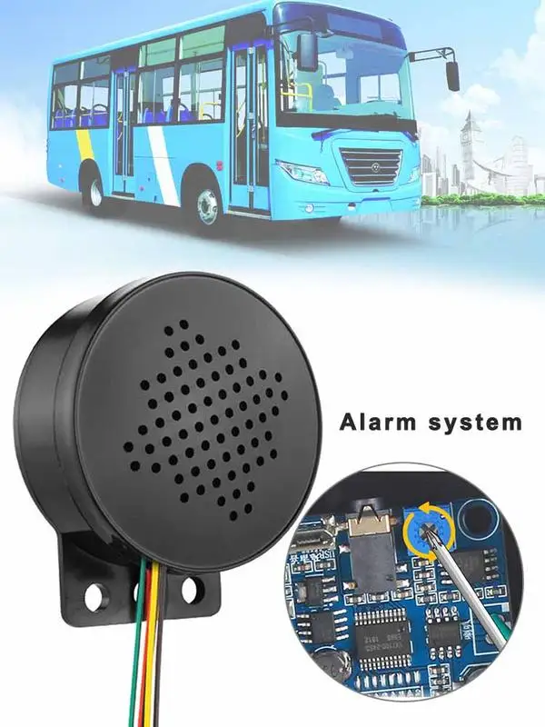 4 channels Trigger Voice Speaker Prompter Sound Alarm Reverse Siren Buzzer Alarm Car Start Voice Custom Sound Alarm Reverse Sire
