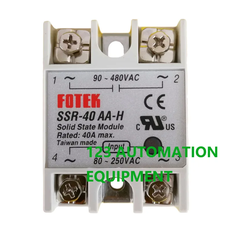 Authentic New FOTEK SSR-25AA 40AA 50AA 75AA-H  SSR-10AA 25AA 40AA 50AA 75AA Solid State Relays 10A 25A 40A 50A 75A Relay Module