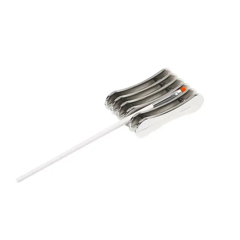 Support pour pinceaux à ongles, 5 grilles, pour nail art, peinture, stylo, support, UV, gel, présentoir, outils de manucure, T1