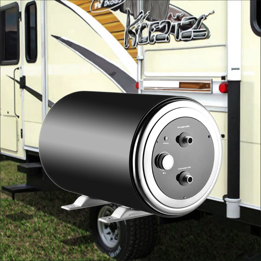 

12V 200W Electric Water Heater Tank 10L Stainless Steel Housing Battery-Powered for Cars RV Outdoor Household Hotel Use
