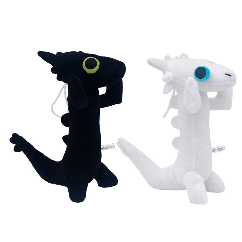 Toothless Dancing Dragon Plush Toy Train Your Dragon Animated Movie Peripherals Cute Little Black Dragon White Dragon Soft Toys