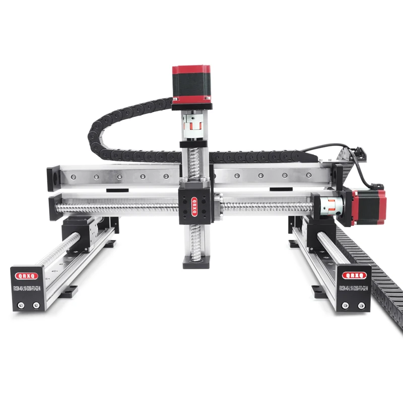 Imagem -02 - Guia Linear Elétrico para Parafuso de Esferas Módulo Linear Cnc Precisão Perfil de Alumínio 40 mm de Largura Rxs40xyz-l Pórtico Xyz