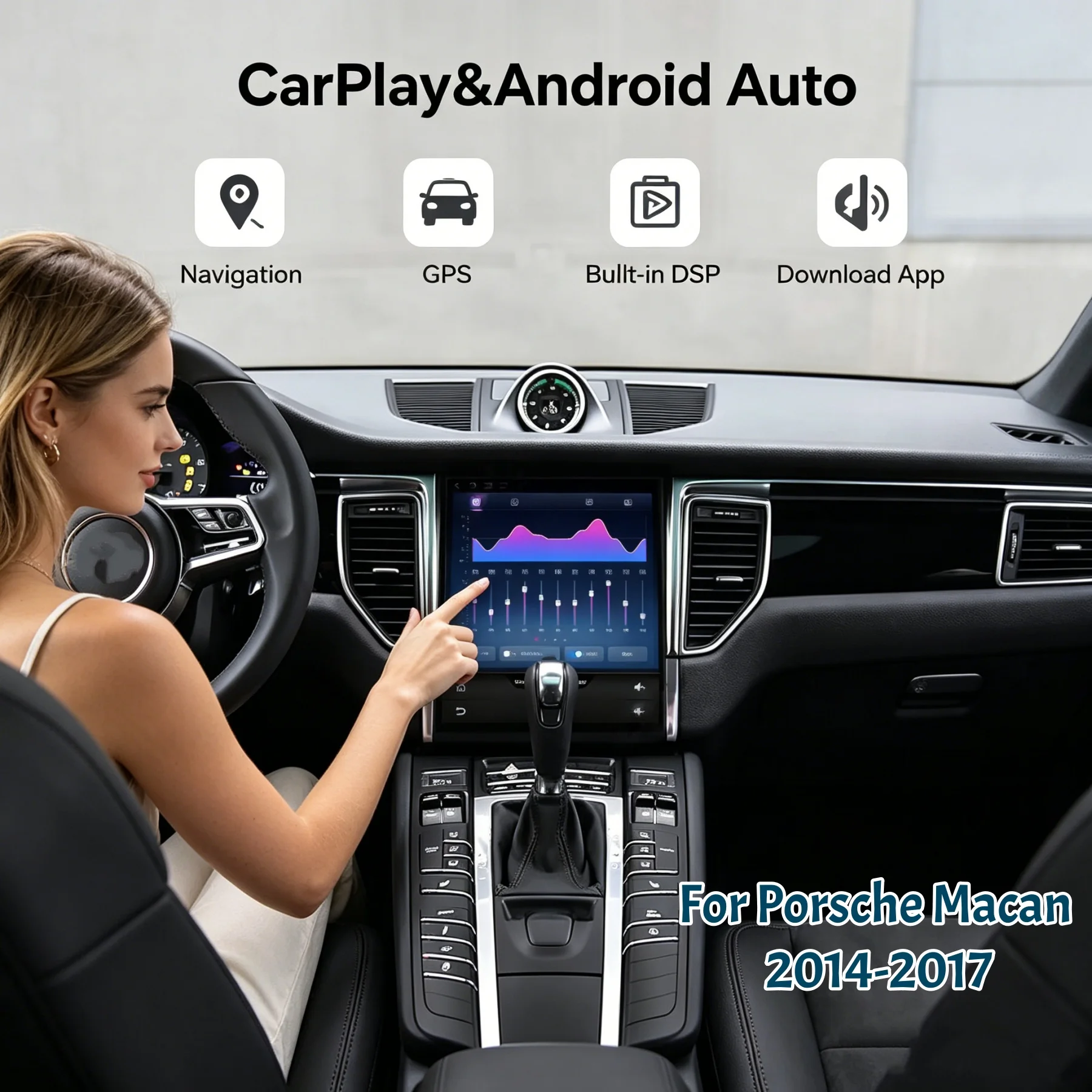 

Upgrade 11.3″ Car Multimedia Video Player For Porsche Macan 2014-2017 GPS Navigation Wireless Android Auto Carplay 4G Wifi DSP