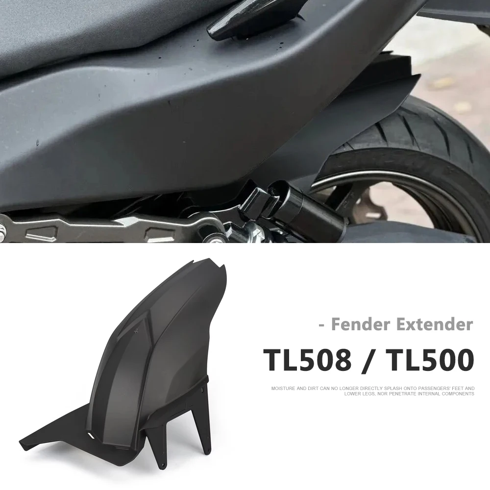 

TL 500 Rear Fender Mudguard Extended Protection Motorcycle For SYM Maxsym TL500 TL508 Fender Mud Splash Guard Tire Hugger Cover