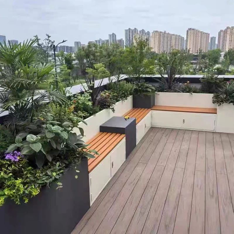 

Stool combination flower box courtyard terrace flower pool balcony seat partition length