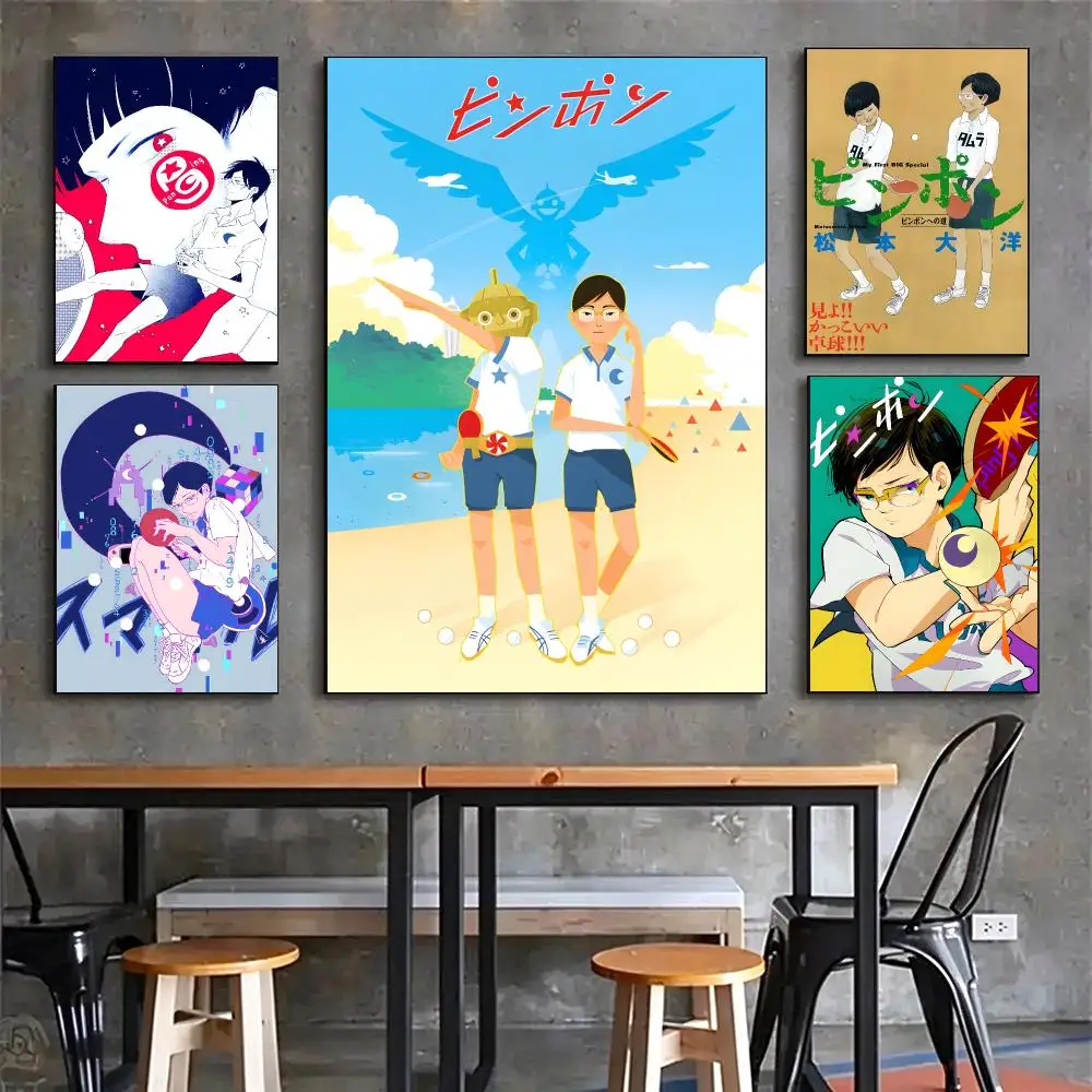 anime Ping Pong The Animation New Arrival Popular Art Print Poster HD Wall Art Sofa Home Decor Gift For Fans