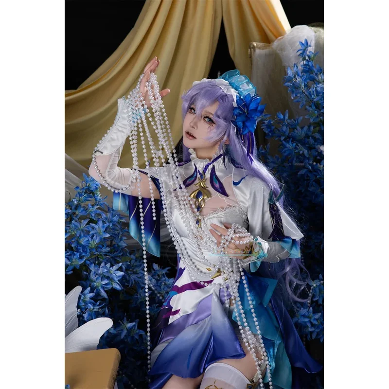 Cantarella 코스프레 게임 Wuthering Waves Cantarella 코스프레 의상 드레스 카니발 할로윈 애니메이션 파티 복장 가발 신발