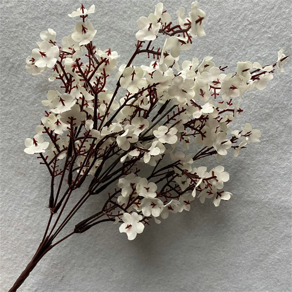 Artificial Flowers Baby\'s breath Cherry Blossoms Gypsophila Fake Flowers Branch Wedding Home Decoration Flower Arrangement