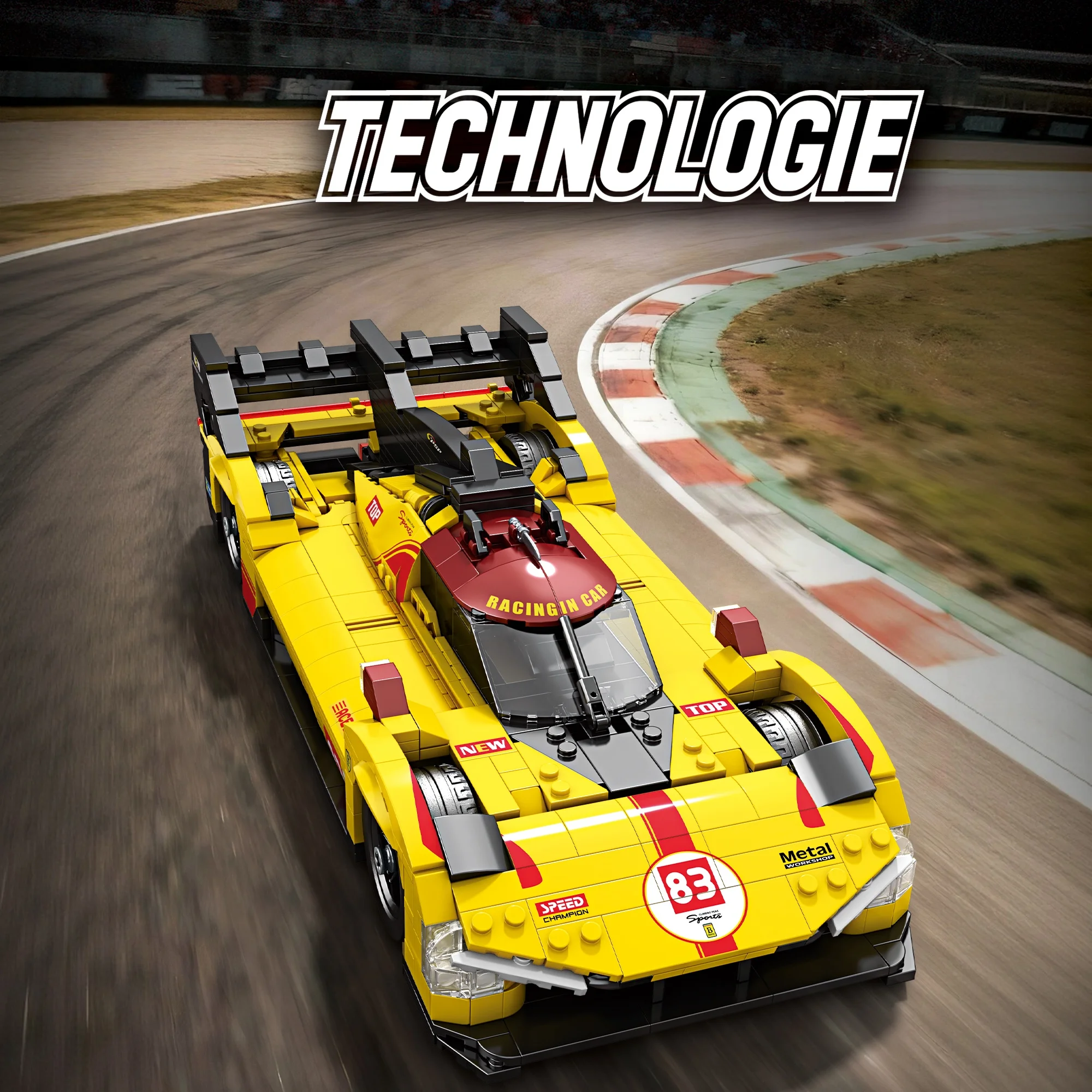 Supercar Rennwagen Hoher Schwierigkeitsgrad Montage Ziegel Modell 1370PCS Kinder Baustein Kinder Universal Spielzeug Puzzle Luxus Geschenk