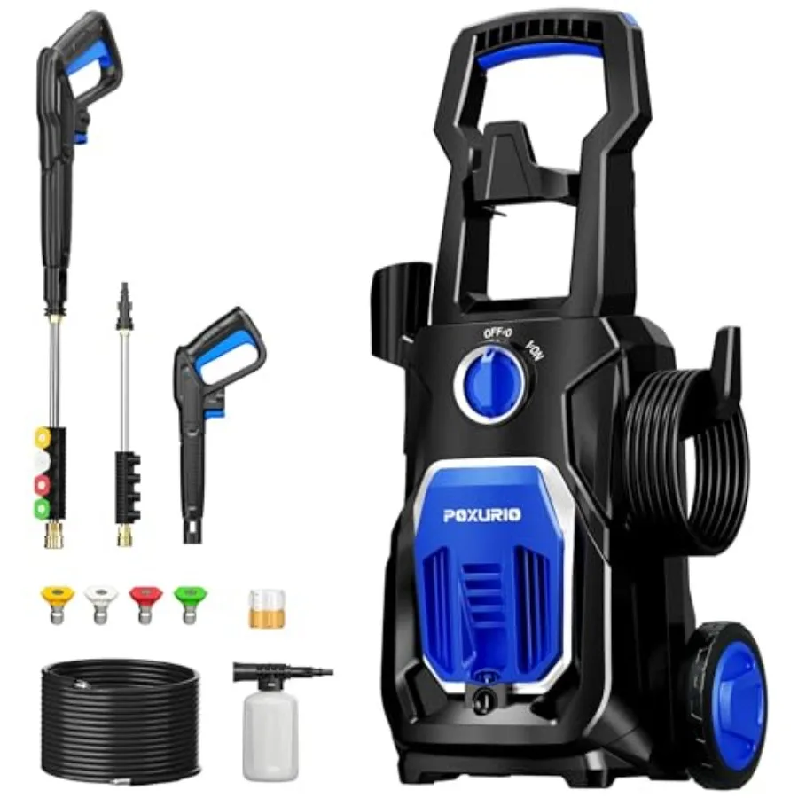 

Electric Pressure Washer 4000PSI 2.8 GPM with Foam Cannon 35FT Hose for Fences Patios Decks Cars High Pressure Cleaning Power W