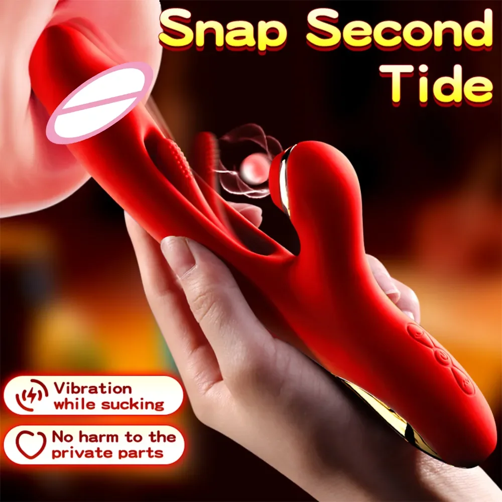 AAV 3 in 1 Rabbit Vibrator Strong Sucking Clit Stimulator Powerful Patting G Spot Vibrating Dildo Massager Vibrator for Women