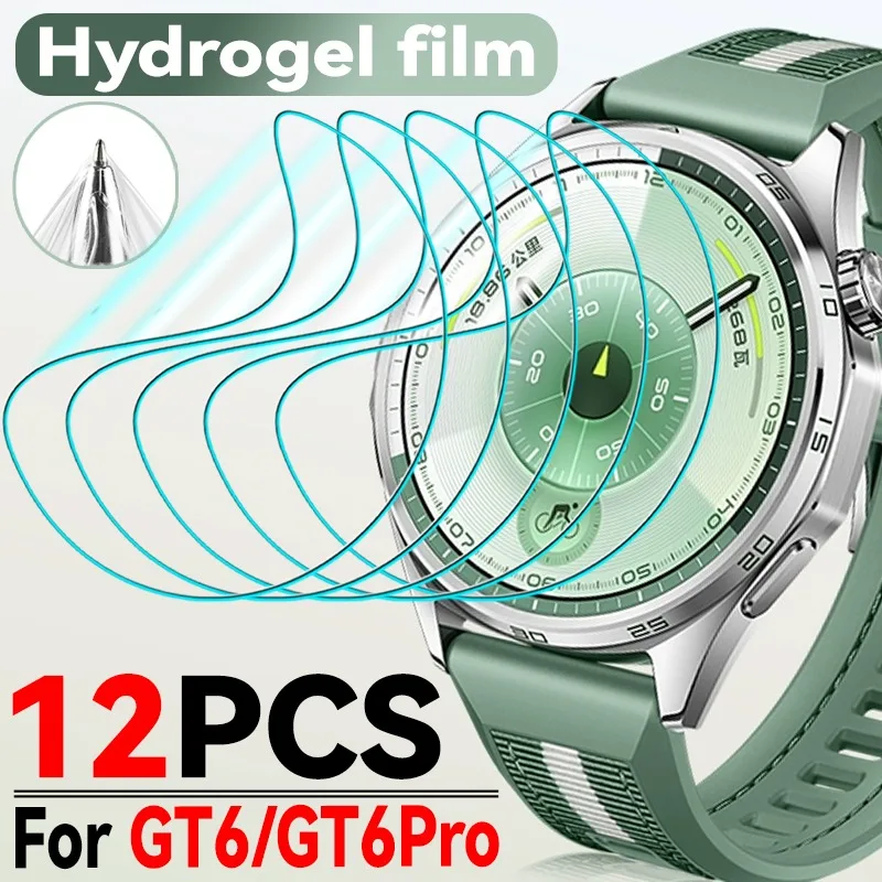 

Soft Hydrogel Film for Huawei Watch GT6 Pro 41mm 44mm Full Cover Screen Protector Clear Anti-Scratch Protective Film for GT6Pro