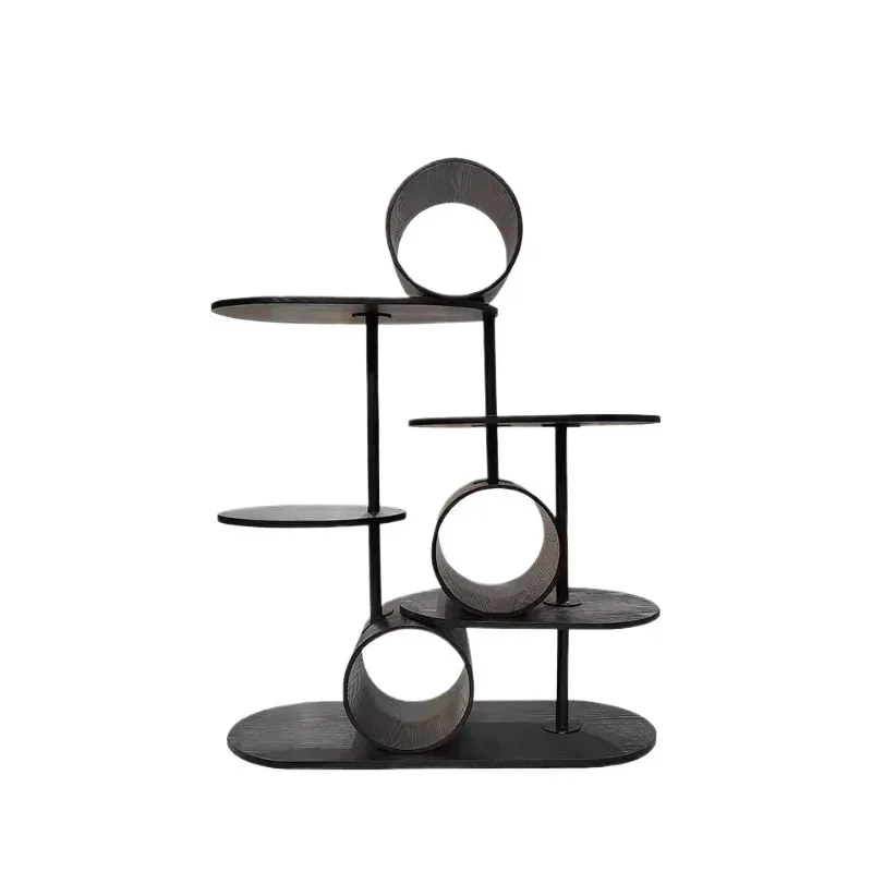 Cat Tree Integrated Tunnel Cat Observation Deck Black Multi-cat Family Pet Furniture