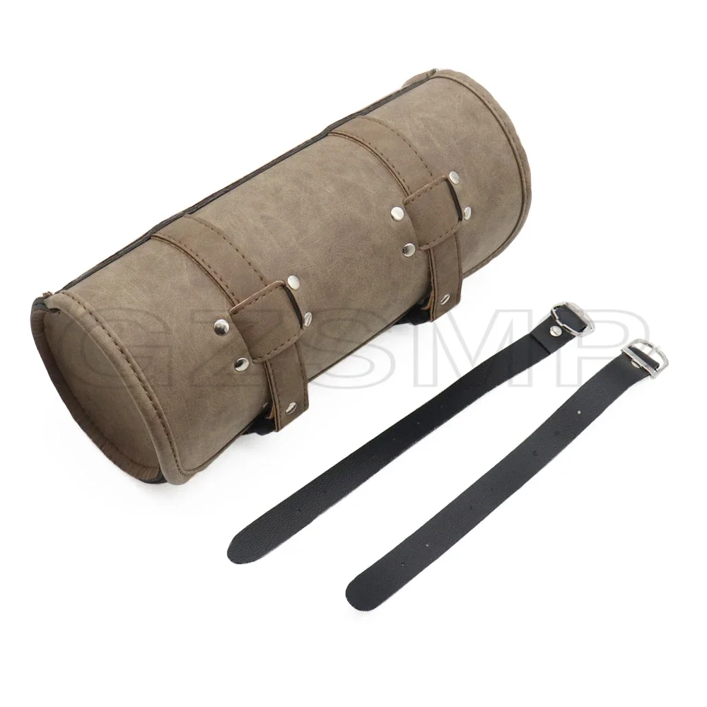 Motorcycle PU Leather Bag Saddlebags Tail Tool Bag fit For Harley Chopper Bobber Cruiser Yamaha Honda Suzuki Kawasaki.