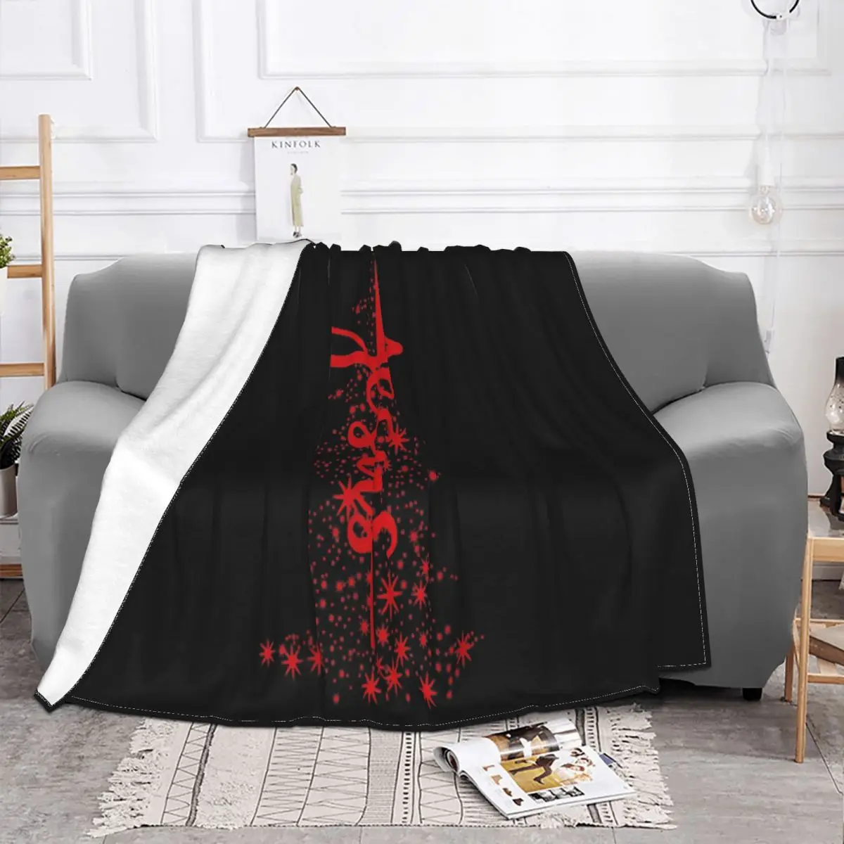 Awesome Christmas Christian Star Jesus Red Christmas Tree Faith Gift Top Game Throw Blanket