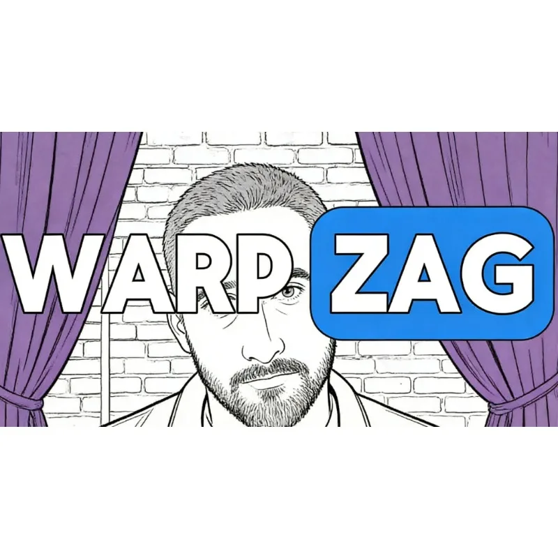Joel Dickinson WARPZAG Gimmick Magic Tricks Classic Card Warp Signed Card Reverses Split Restore Close Up Bar Illusion Mentalism