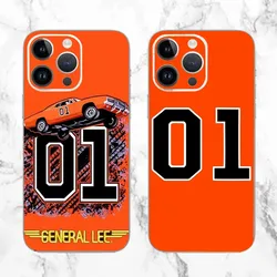 General Lee 01 Dukes Of Hazzard Phone Case For iPhone 15,14,13,12,11,Pro Max,Plus,Mini,X,XS,XR,8,7,6,5,5C,S Plus SE Clear Case