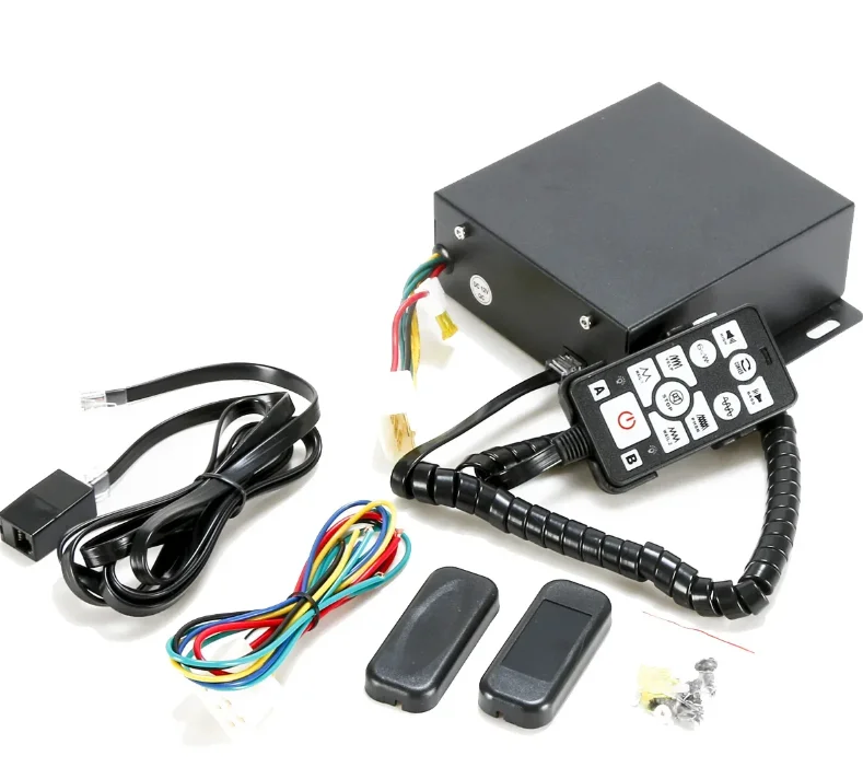12V 200W Black Metal Casing Loudspeaker Megaphone Electronic Speaker Car Police Emergency Siren power box host