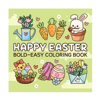 Happy Easter Coloring Book for Adults Cute Patterns, Stress Relief Gift for Birthday & Party Favors, Great for Relaxation