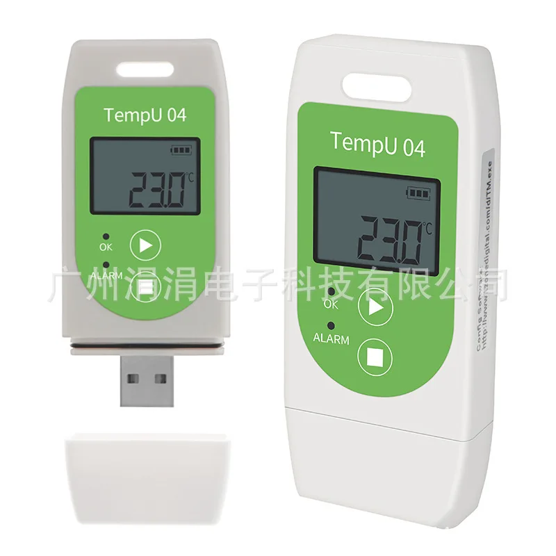 Tempu 04 USB 온도 데이터 로거, 온도 로거, 32,000 용량, PDF 보고서 로거