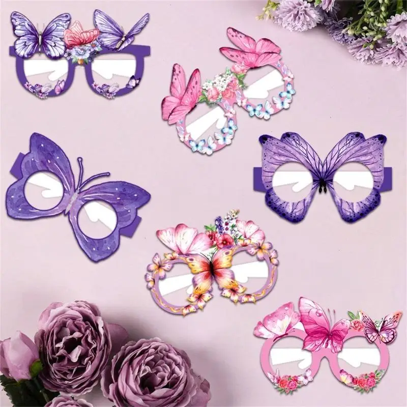 

E8BD Butterfly Glasses Frames Paper Glasses Frames Light in Weight Comfortable Wear
