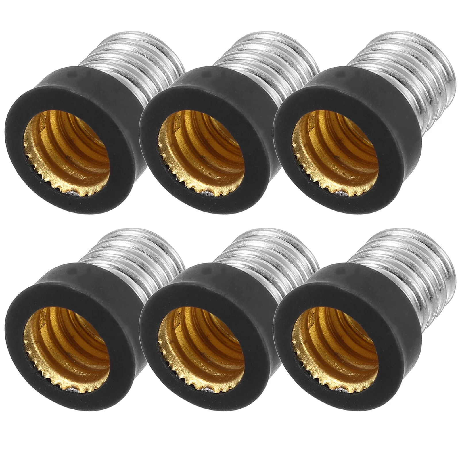 

6Pcs Bulb Base Converter E14 to E12 Lamp Socket Adapter Easy Install Lightweight Light Socket Adapter for Home Shops Offices