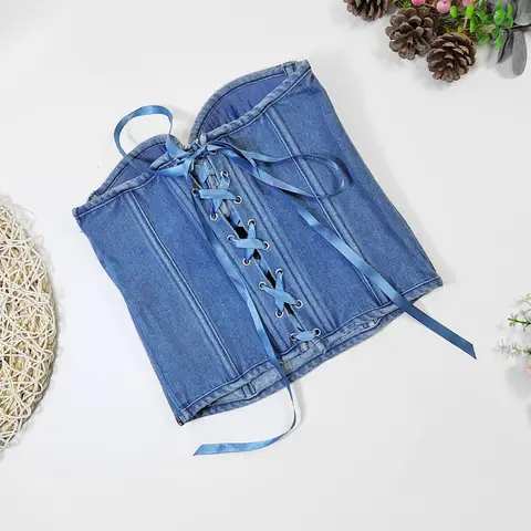 12 best sales denimkorsett - №8