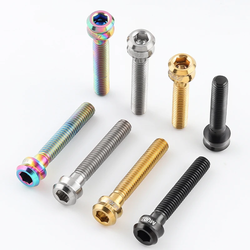 MUQZI バイク M6 チタン合金ステムトップキャップネジ M6x35mm M6x30mm
