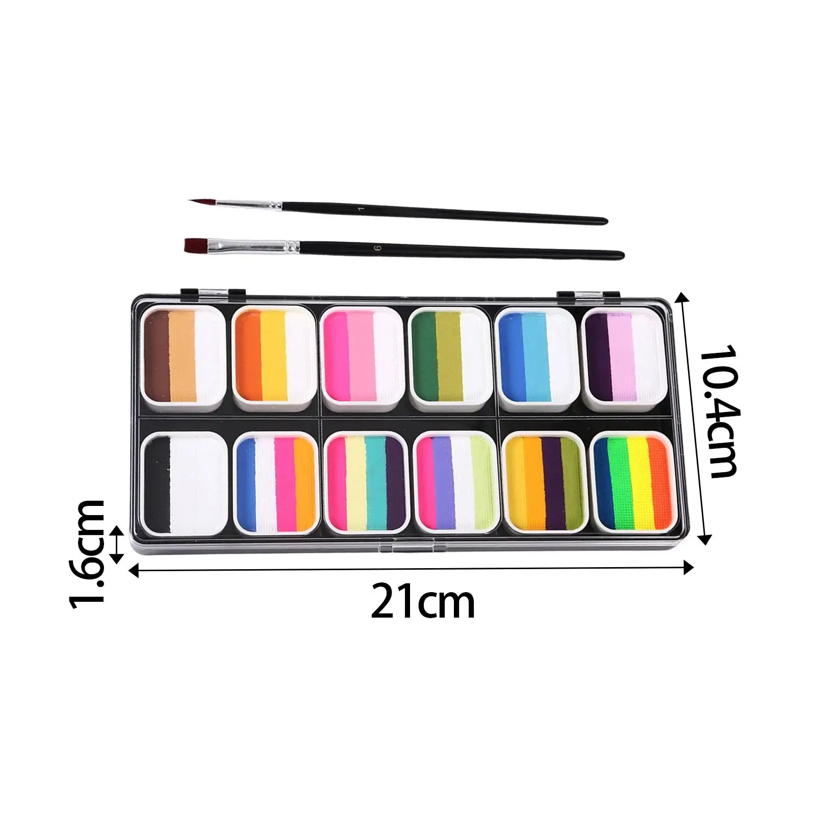 12 Colors FaceBody Paint Set Oil Painting Party Makeup Washable Stage Professional Makeup Tools for FancyDress Party Performance