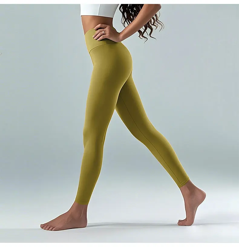 Sommerschlussverkauf, hohe Taille, Yogahose – schnell trocknende 4-Wege-Stretch-Leggings für Laufen, Radfahren, Fitnessstudio – Detail 6