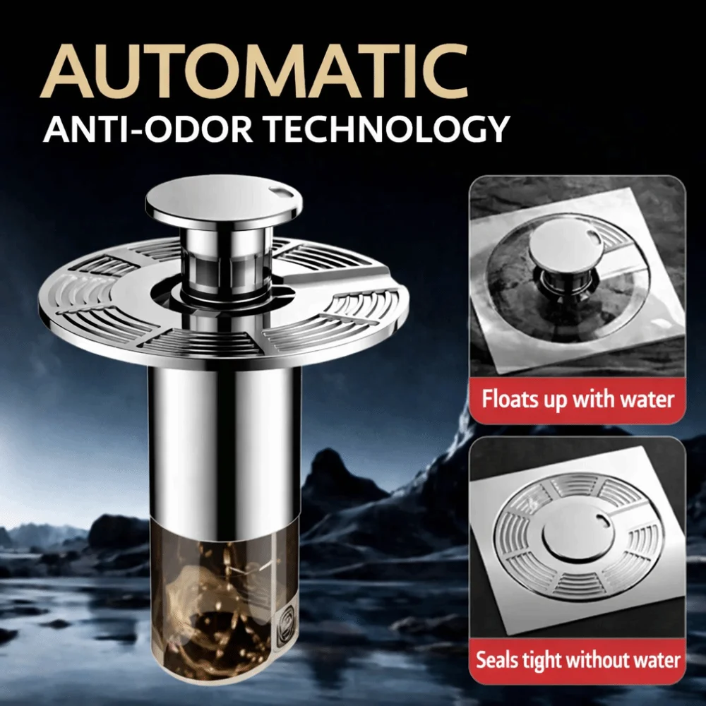 

New Self-draining Floor Drain Core Anti-Odor Anti-Clog Hair Removal Filter Universal Sink Strainer for Household Bathroom